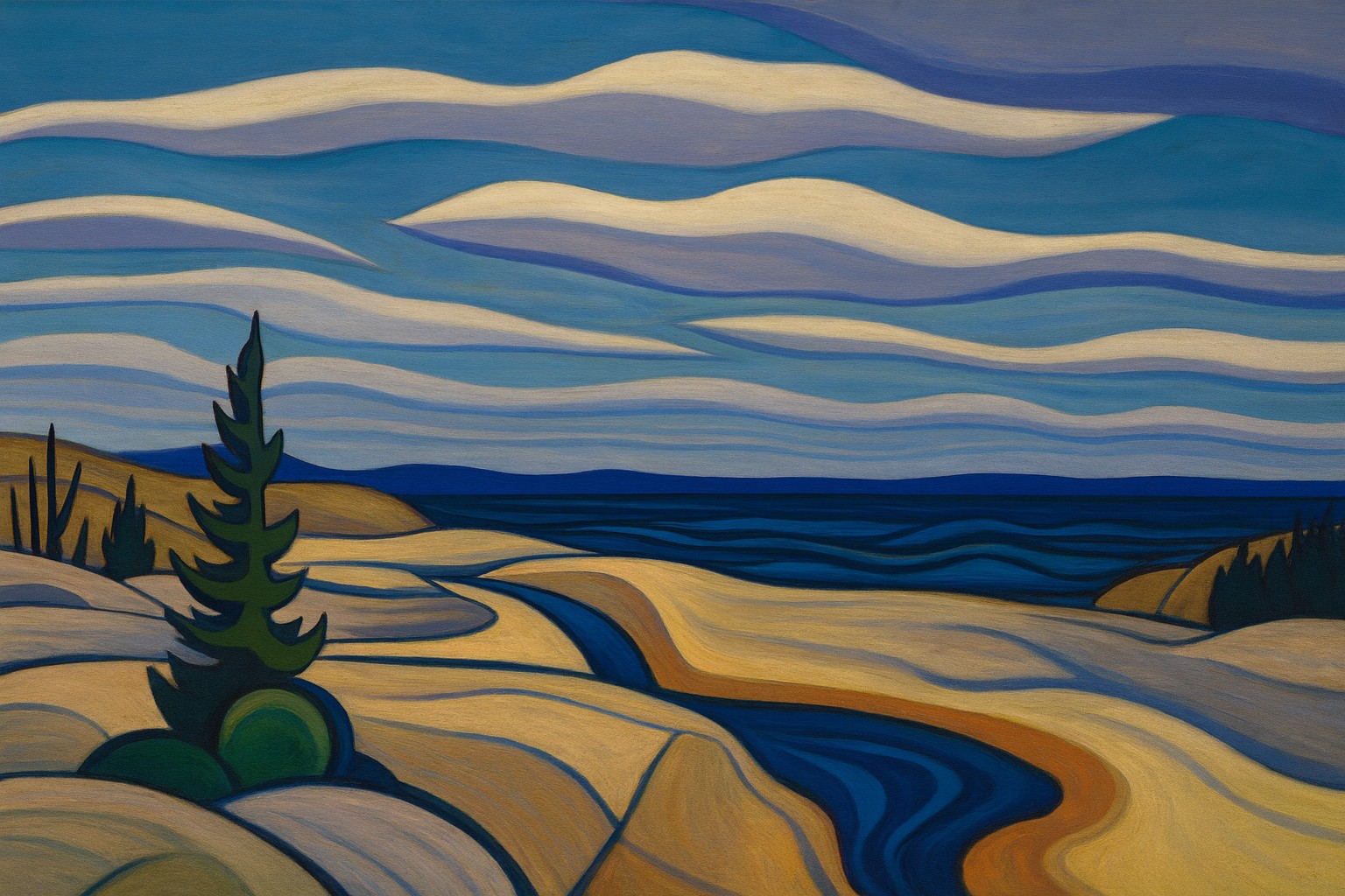 At the Edge of the Shield by J. Warren Wood